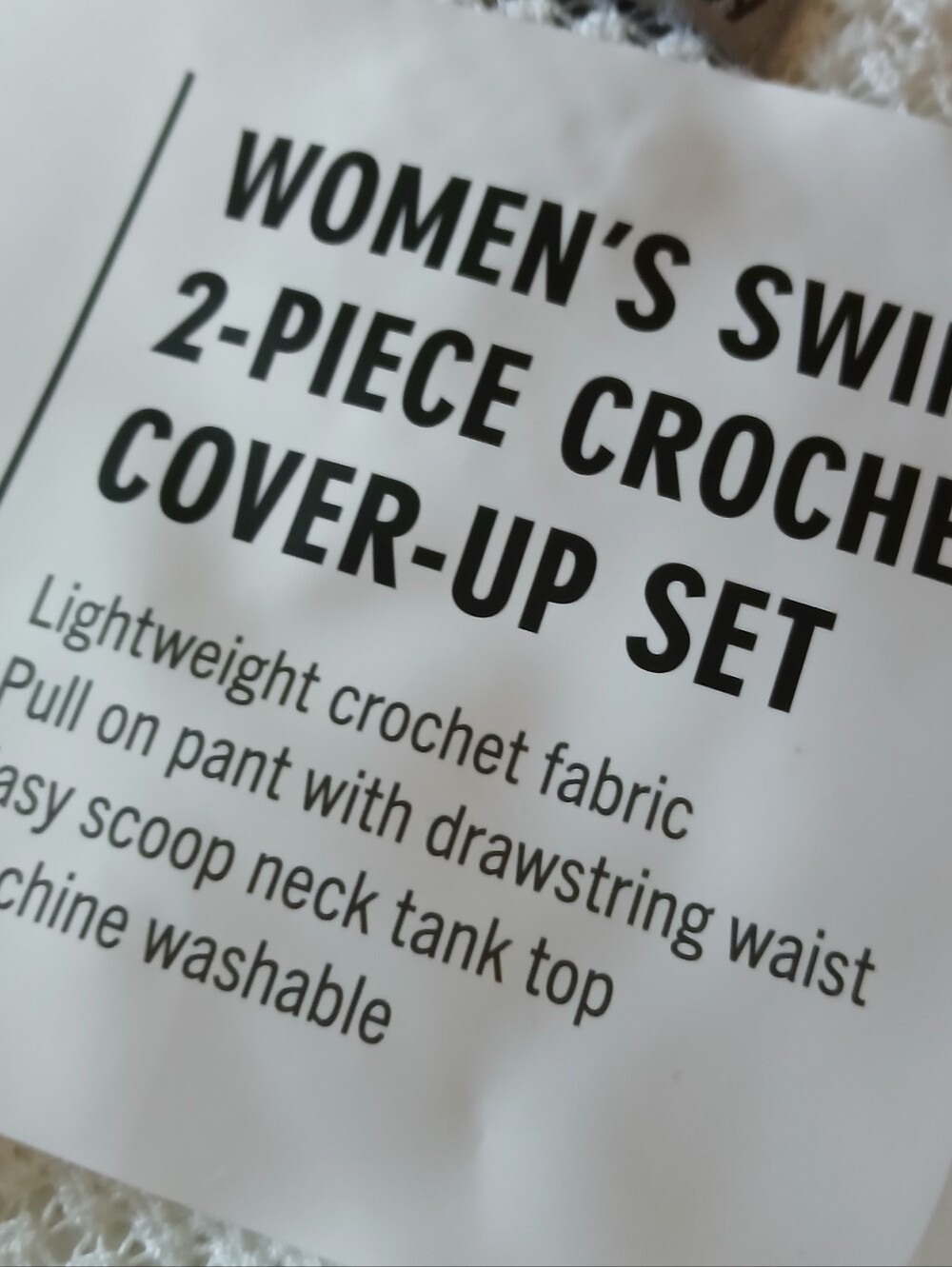 HURLEY Cream Mesh Beach Cover-Up SET - TANK TOP & PANTS - XL/XXL - Picture 7 of 9